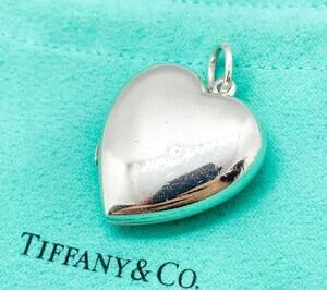 Tiffany & Co. Heart Locket Pendant Sterling Silver 1.25 Inches